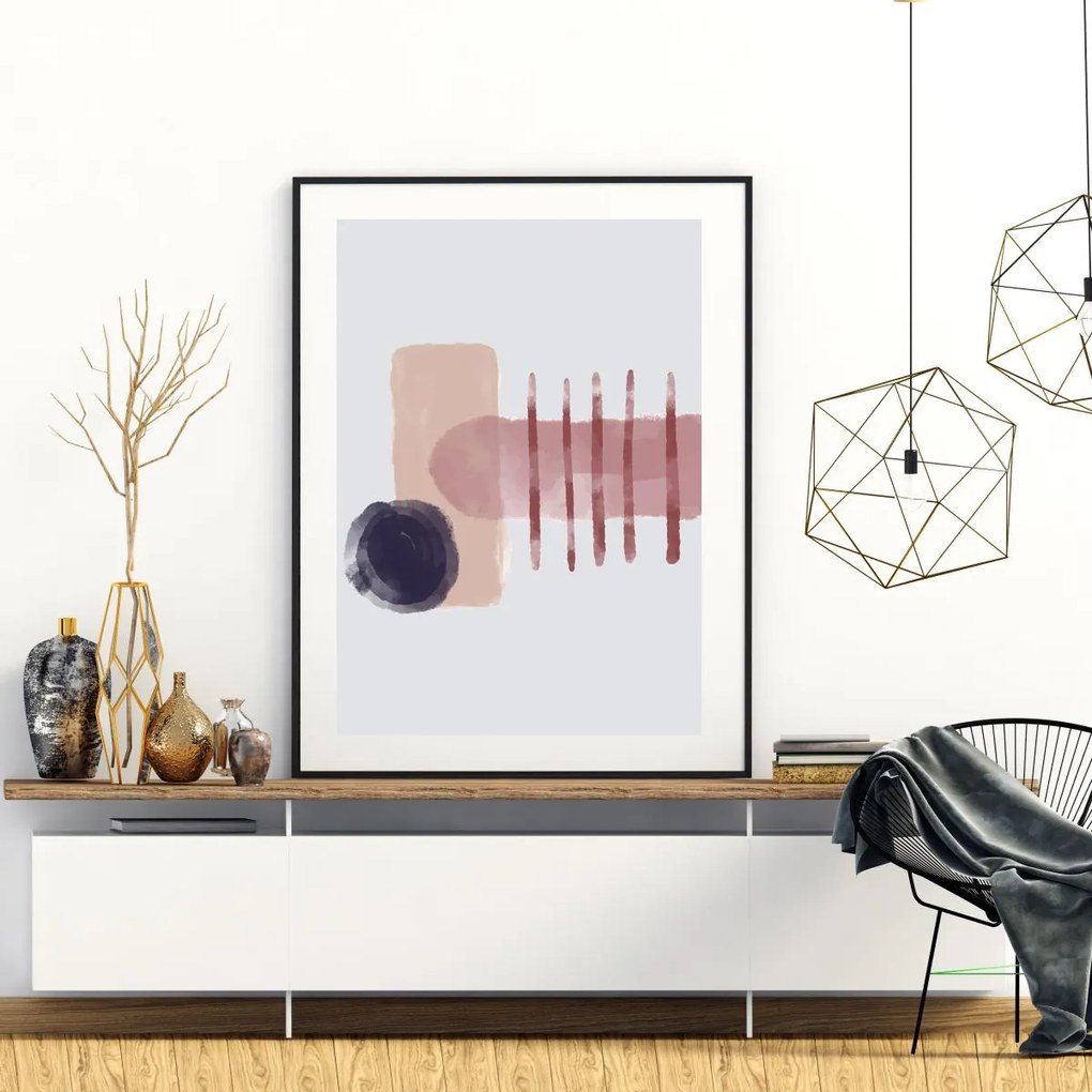 Poster - Abstracție pictată (A4)