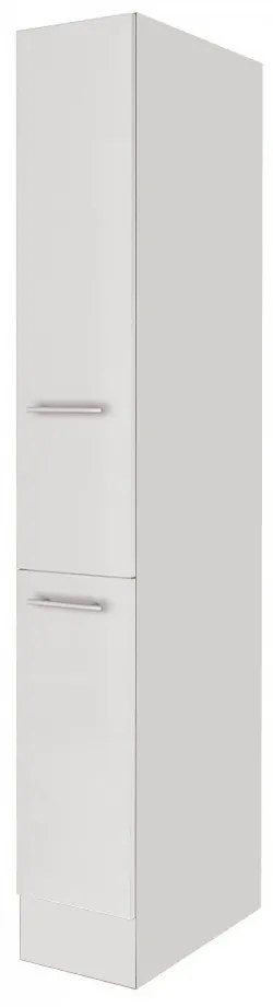 Dulap de cămară Yorki dimensiunea 30, corp alb cu față alb satinat