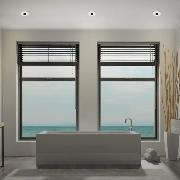 SET 3x corp de iluminat LED încastrat pentru baie LED/6W/230V IP44 negru Briloner