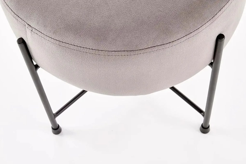 Taburet modern Culoare Gri, NIVA