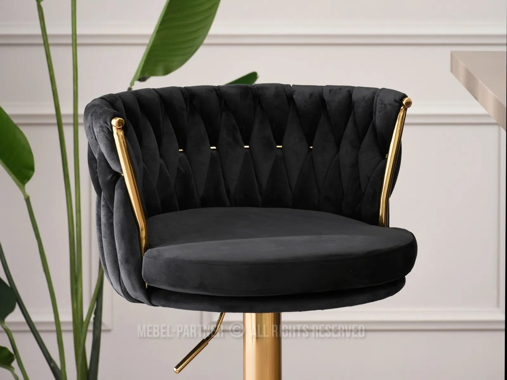 Scaun Adel (negru + auriu). 1110641