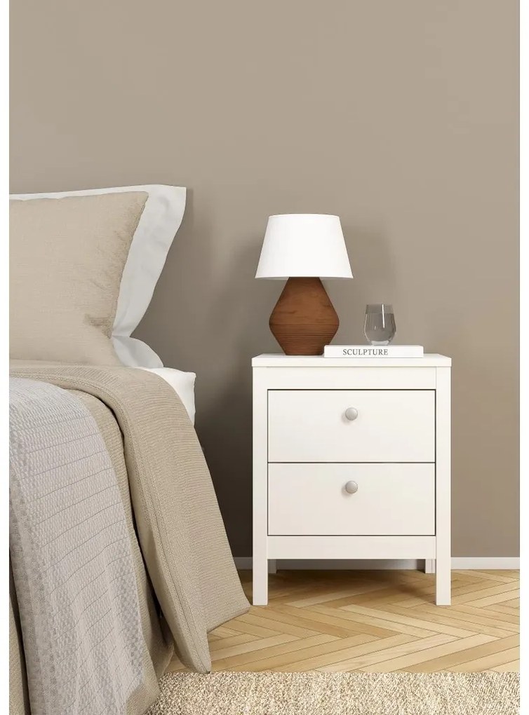 Noptieră Real, alb