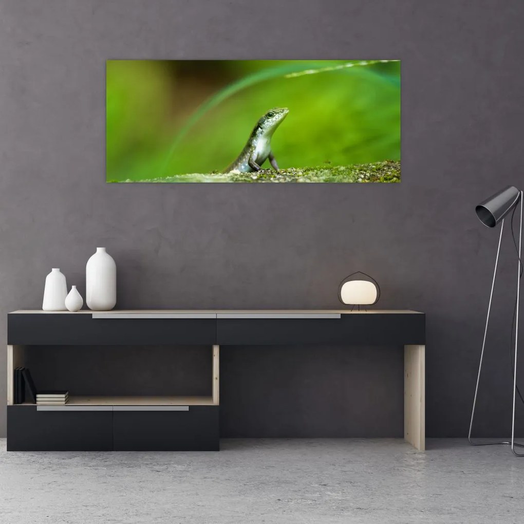 Tablou cu șopârlă (120x50 cm)