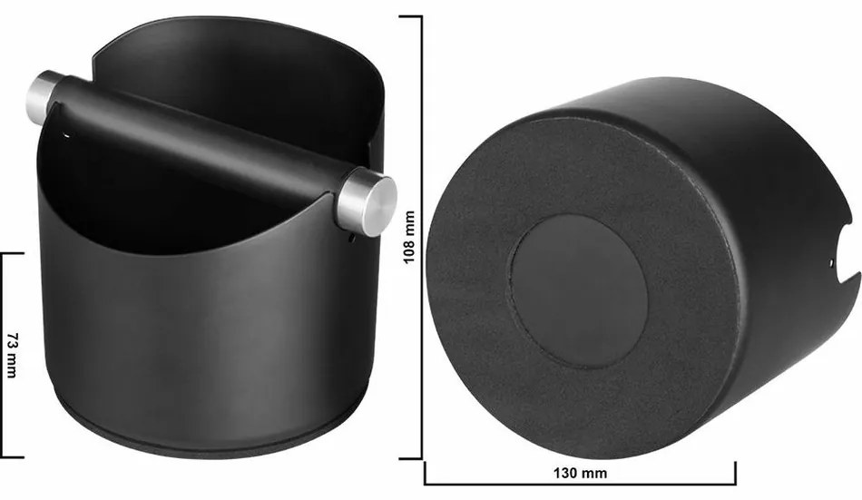 Recipient pentru zaț cafea ECG Knockbox Nero