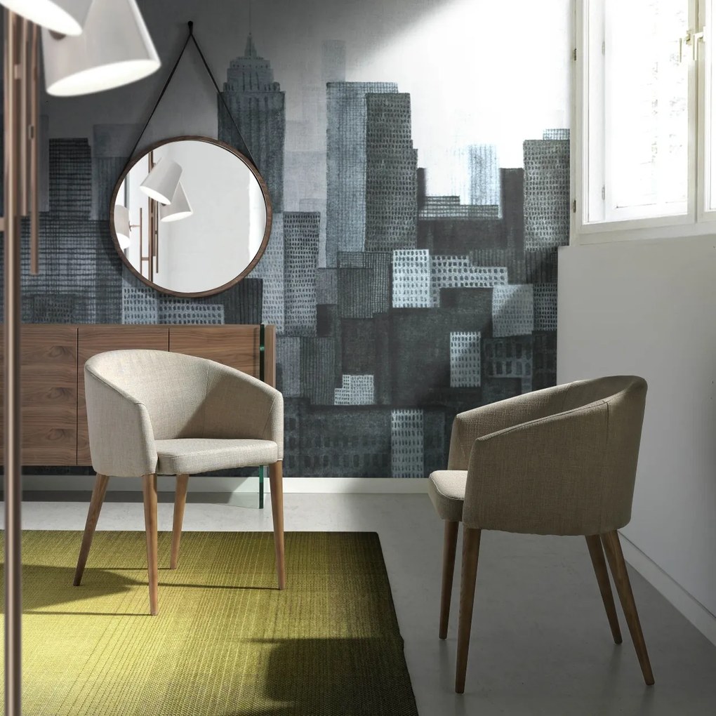 Scaun cu brate design italian Rosalya AC-DC685