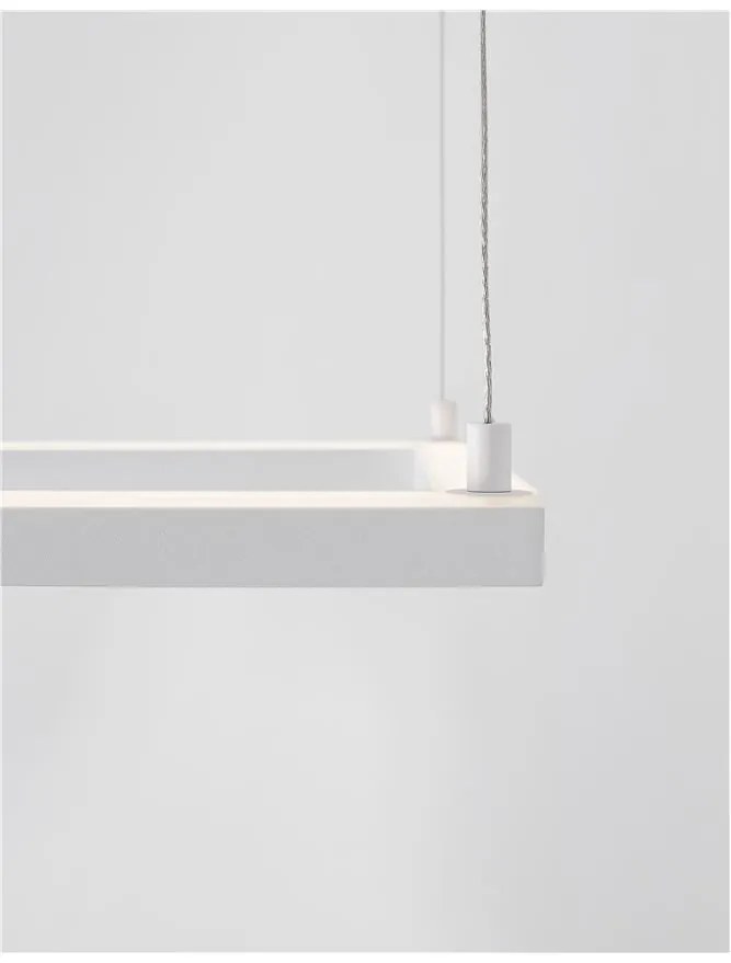 Lustra suspendata LED dimabila design modern ETERNA alb NVL-9990735
