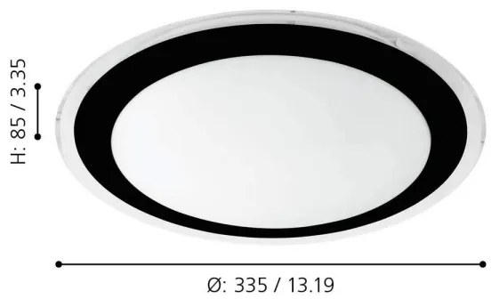 Eglo 99404 - Plafonieră LED COMPETA LED/18W/230V