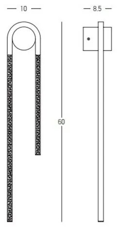 Aplica de perete LED design modern SCONCE H-60cm