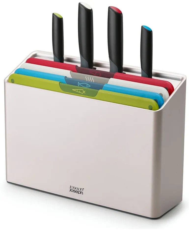 Set de tocătoare și cuțite cu suport 10x32 cm Folio Icon Plus – Joseph Joseph