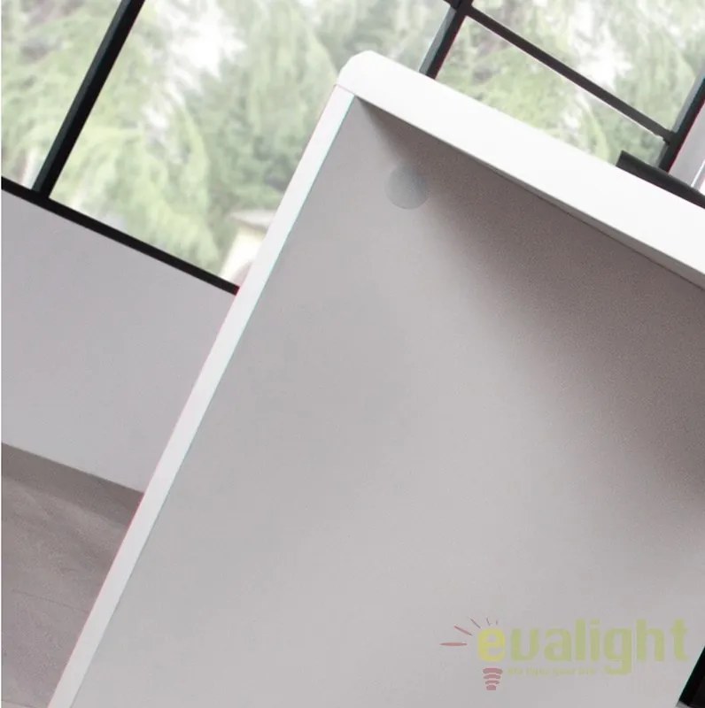 Birou modern alb, simplu si elegant, Fast Trade 160cm