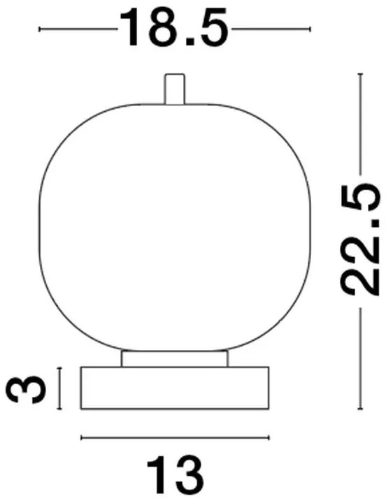 Veioza, lampa de masa design modern LATO auriu, opal