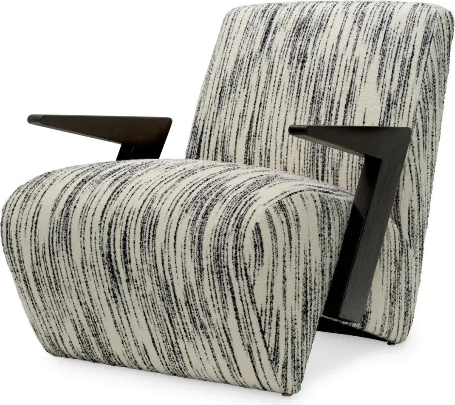 Fotoliu design LUX Venosa, Radiance black and white