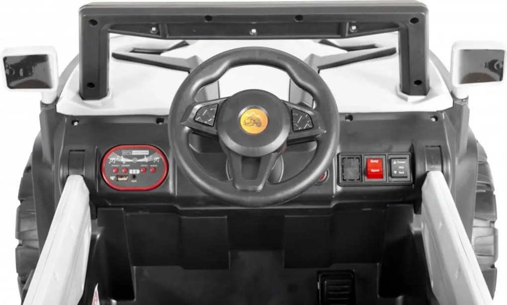 Masinuta Electrica cu acumulator pentru copii NOVOKIDS™ Atlantis Buggy UTV , 2 locuri, Cu faruri luminoase, Telecomanda, 3-8 ani , max 35 kg , 12V,