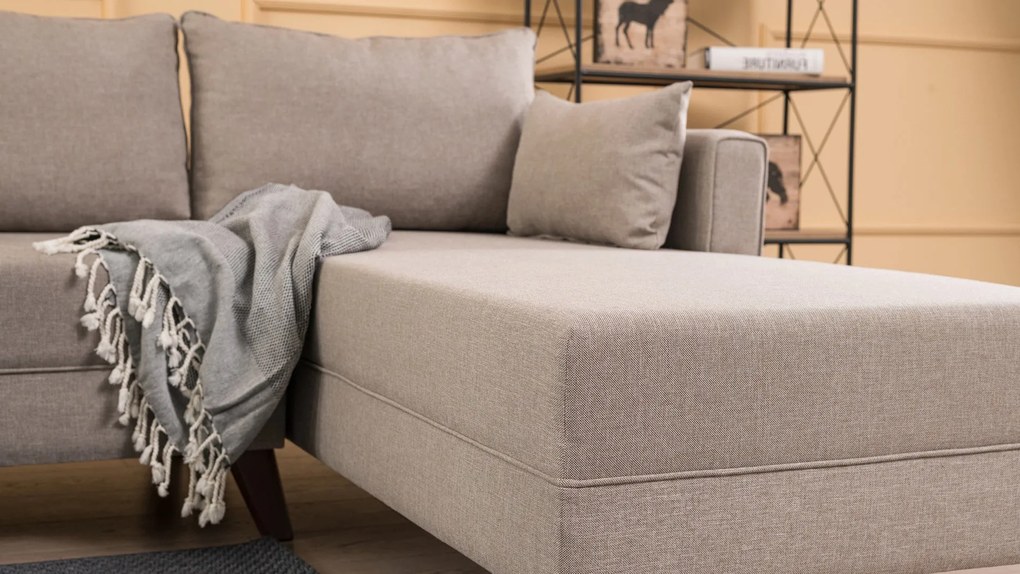 Canapea de colț Bella Corner Sofa Right 1 - Cream