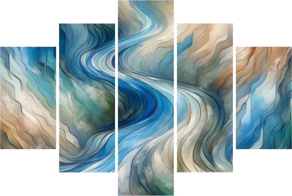 Tablou - Curent abstract (150x105 cm)
