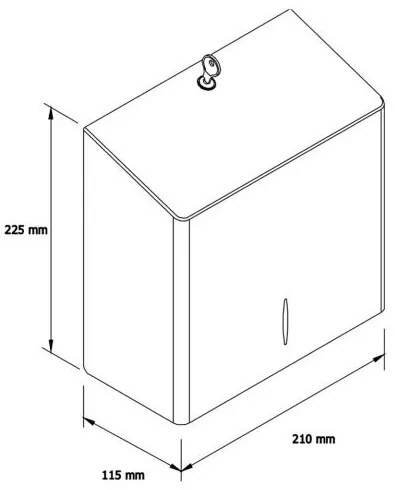 Dozator de hartie igienica Stella R10 Advanced Mini 19 cm, otel inoxidabil mat