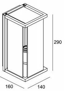 Aplică de exterior MELISSA 1xE27/15W/230V IP54 Gardino LX1466