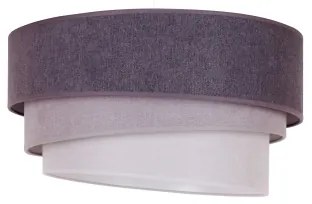 Lustră pe cablu Duolla TRIO 1xE27/15W/230V d. 45 cm antracit/gri/alb