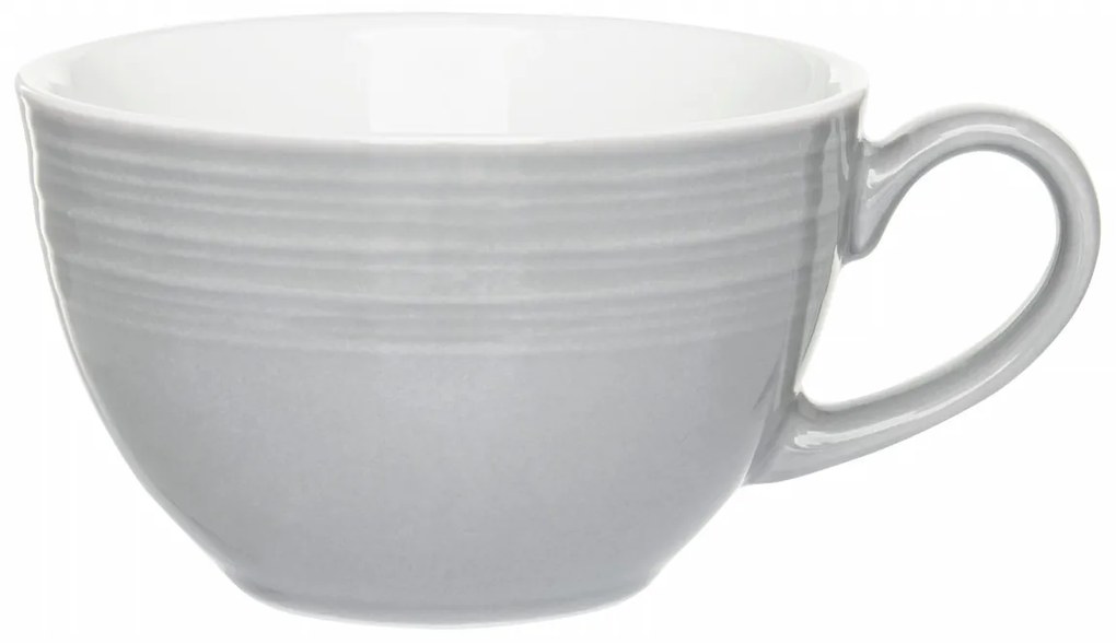 Set servire ceai sau cafea, 12 piese, 6 persoane, gri, Linea