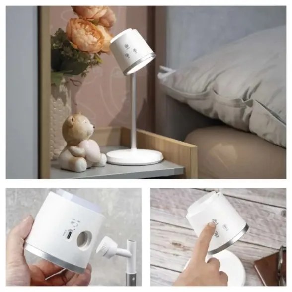 Lampă LED reîncărcabilă dimabilă de masă 4 în 1 LED/6W/3,7V 3000K/4000K/6500K alb
