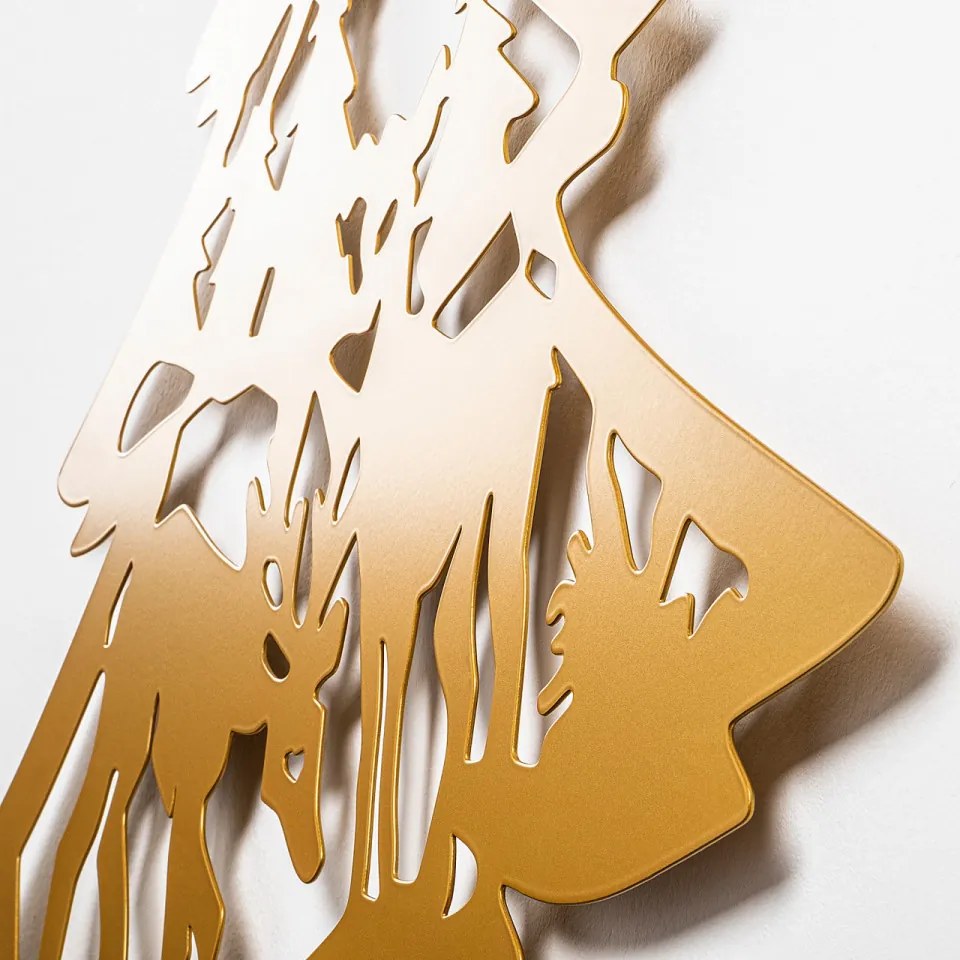 Decoratiune de Perete, XMASGOLD - 024, Metal, Auriu