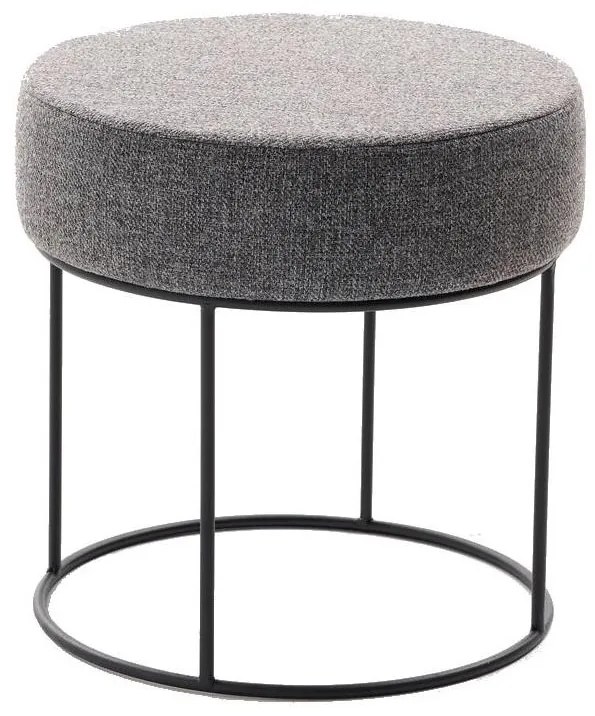 Taburet RELO, diametru 40 cm, antracit