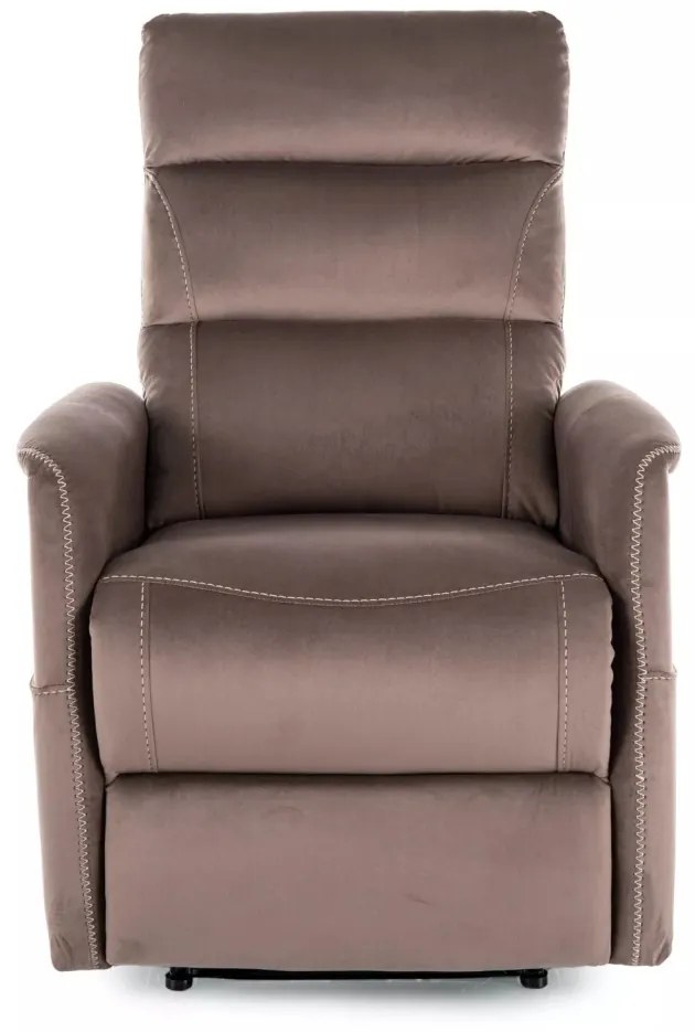 Fotoliu Solon M cu functie de masaj velvet cappuccino Blu38