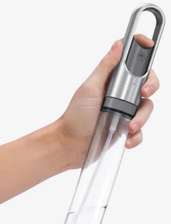 Suport hartie de bucatarie cu pulverizator integrat SimpleHuman KT1196, 177 ml, 20.3x17.8x38.1 cm, Otel inoxidabil, Inox