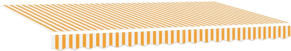 vidaXL Cortina Retractabilă Manual Galben 400 x 200 cm țesătură