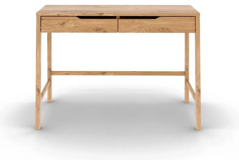 Masă de machiaj din lemn de stejar 57x110 cm Twig – The Beds