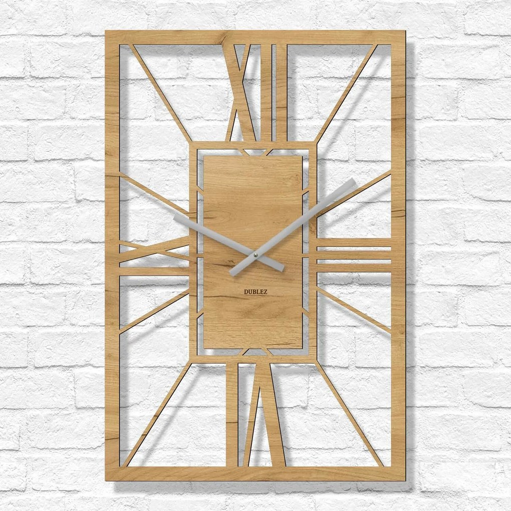 DUBLEZ | Ceasuri romane din lemn - Arch Deco