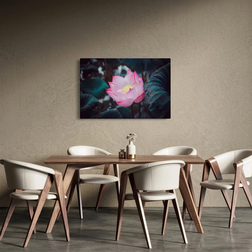Tablou cu floare roz (90x60 cm)