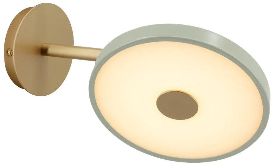 Aplică de perete verde-deschis LED cu intensitate reglabilă ø 15 cm Asteria Wall Short – UMAGE