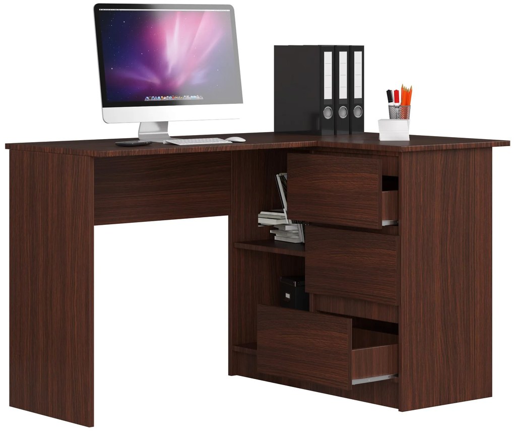 Masă PC de colț Bodhi (wenge) (D). 1068795