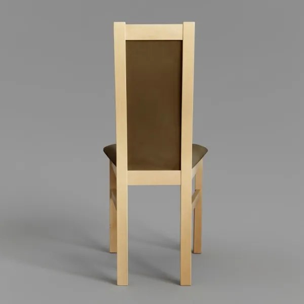 Scaun de masă ZOE, stejar/maro închis