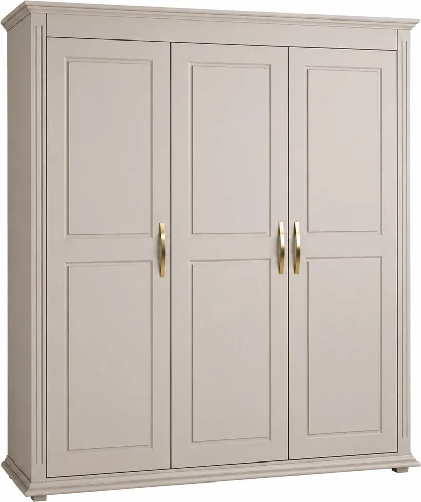 Dulap lemn masiv Carlo 3 Uși, 172.1 × 61.1 × 210 cm - Fara oglinda