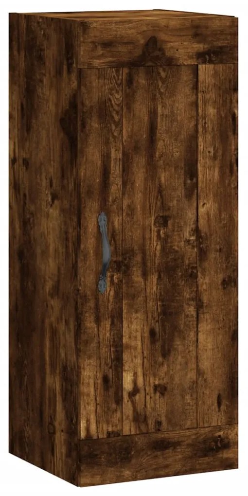 830497 vidaXL Dulap de perete, stejar fumuriu, 34,5x34x90 cm, lemn prelucrat