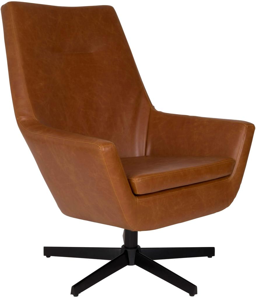 Fotoliu Lounge Chair Don Cognac | DUTCHBONE