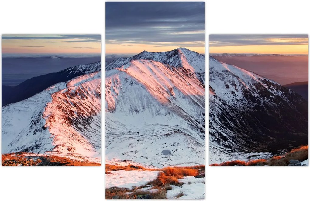 Tablou - Panoramă montană de iarnă II. (90x60 cm)