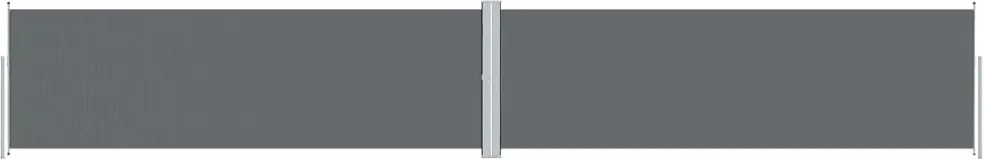 vidaXL Copertină laterală retractabilă, antracit, 160x1000 cm