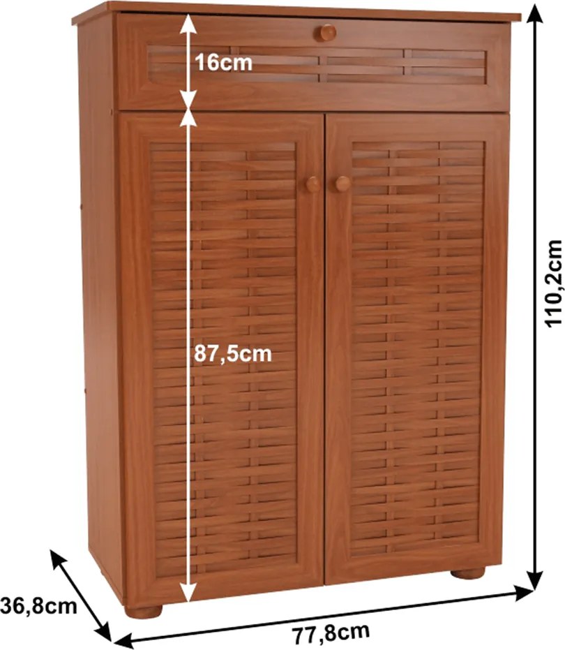 Pantofar, MDF laminat, cireş american, FP 03