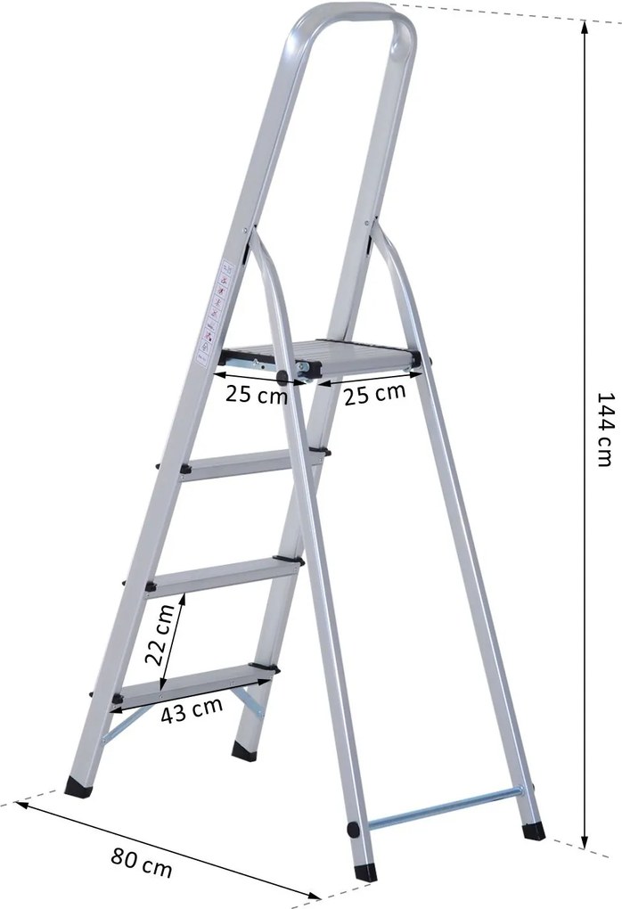 Scara cu 4 trepte Aluminiu