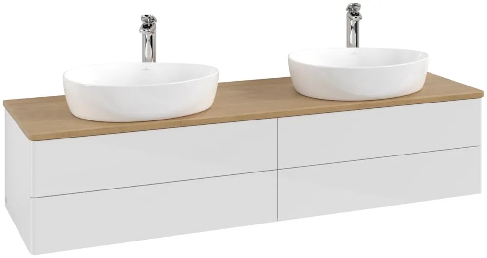 Villeroy &amp; Boch Antao dulap 160x50x36 cm dulap atârnat sub chiuvetă alb-stejar K28051GF