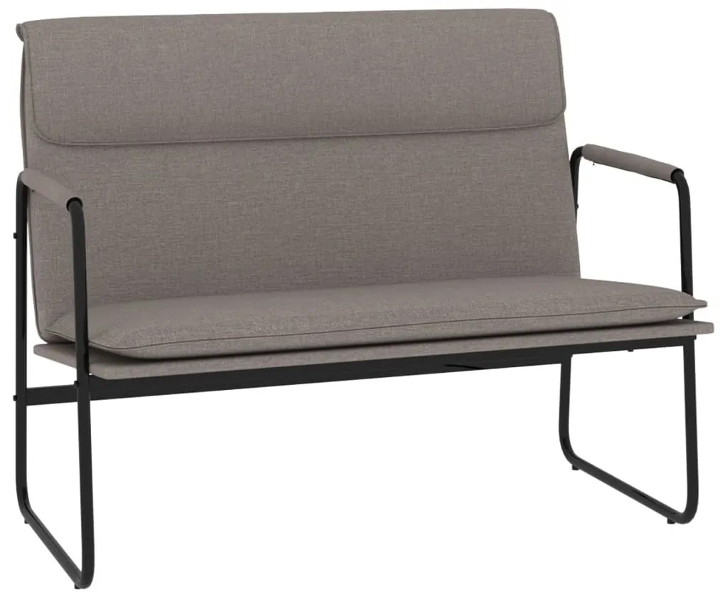 vidaXL Bancă, gri taupe, 100x64x80 cm, material textil