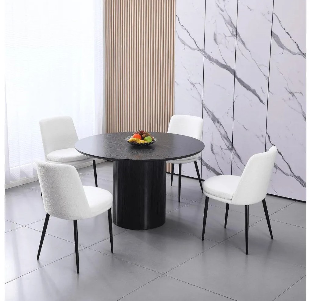 Masă de sufragerie Mohar 2 (negru)(pentru 4 persoane). 1096923
