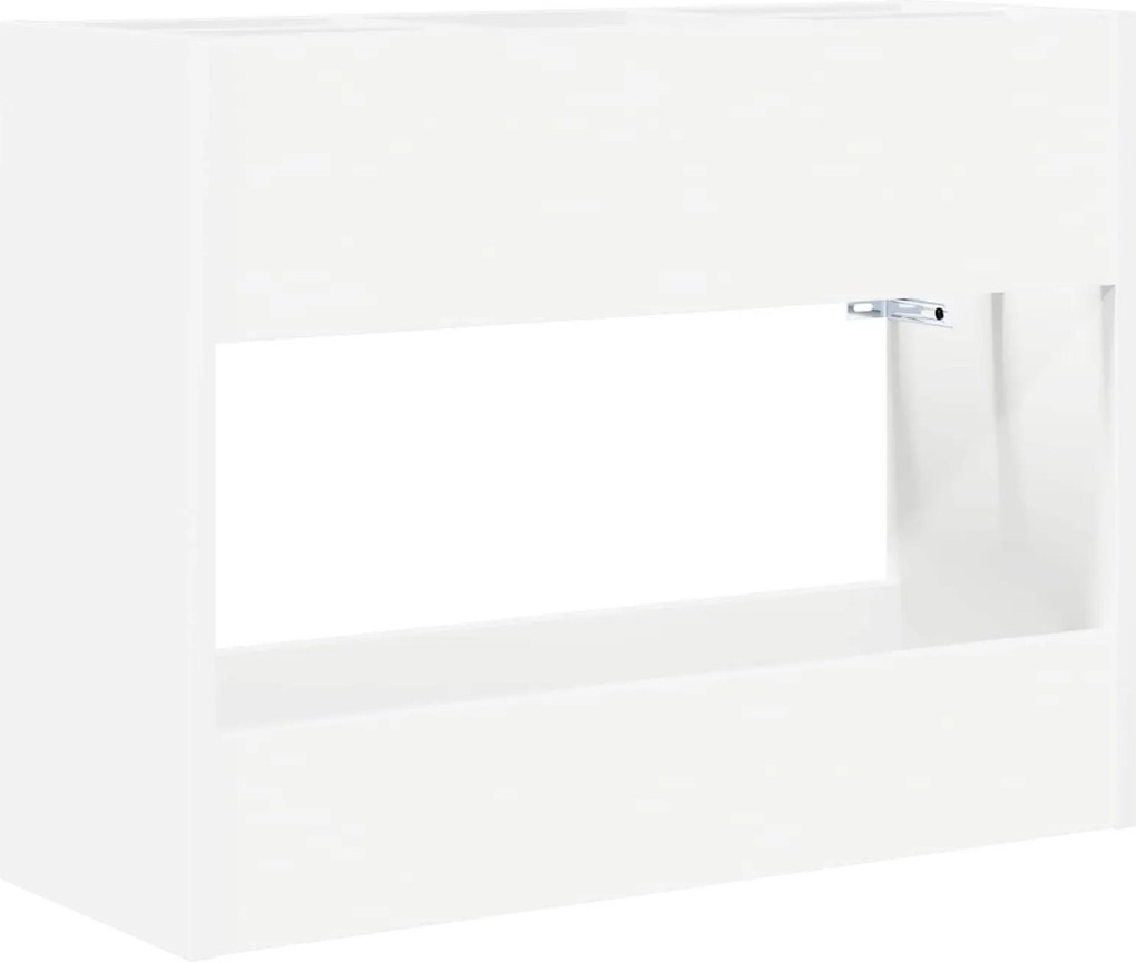 vidaXL Suport pentru umbrele Alb 65 x 24 x 50 cm Lemn compozit