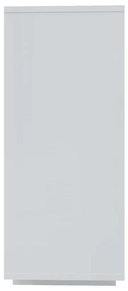 Servanta, alb extralucios, 120x30x75 cm, PAL 1, Alb foarte lucios