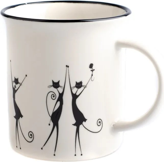 Cană din porțelan Dakls Cats Kristy, 310 ml