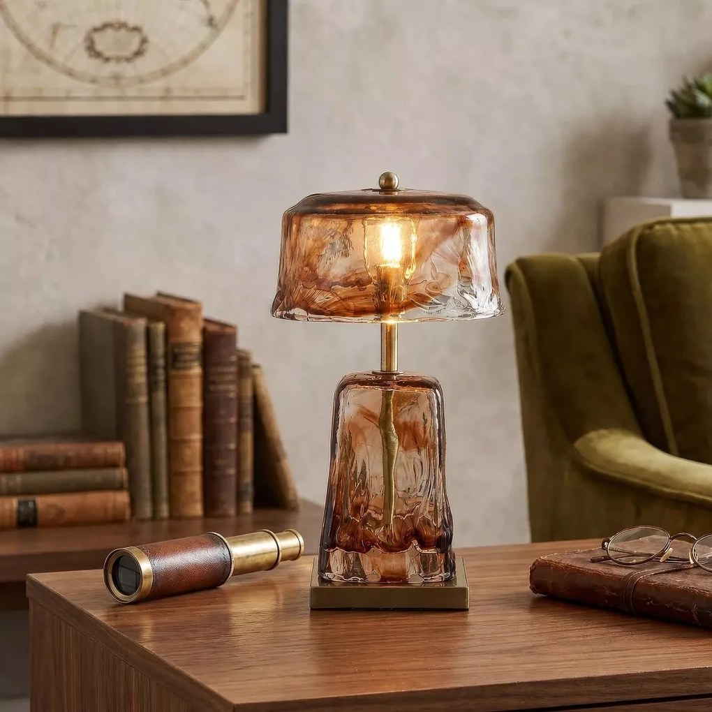 Veioza, Lampa de masa moderna Brown Milky