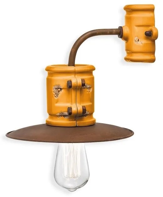 Aplica de perete design retro realizata manual din ceramica URBAN
